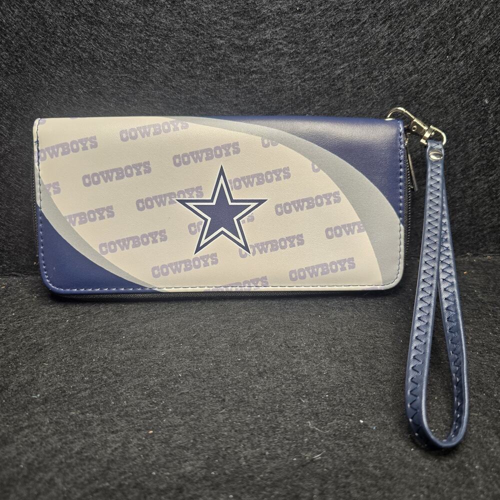 Dallas Cowboys NFL Curve Zip Organizer Women Wallet